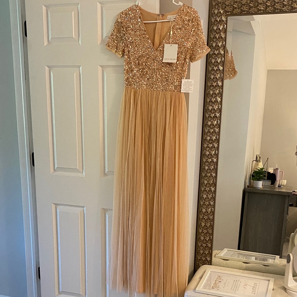 Elegant Rose Gold Dress